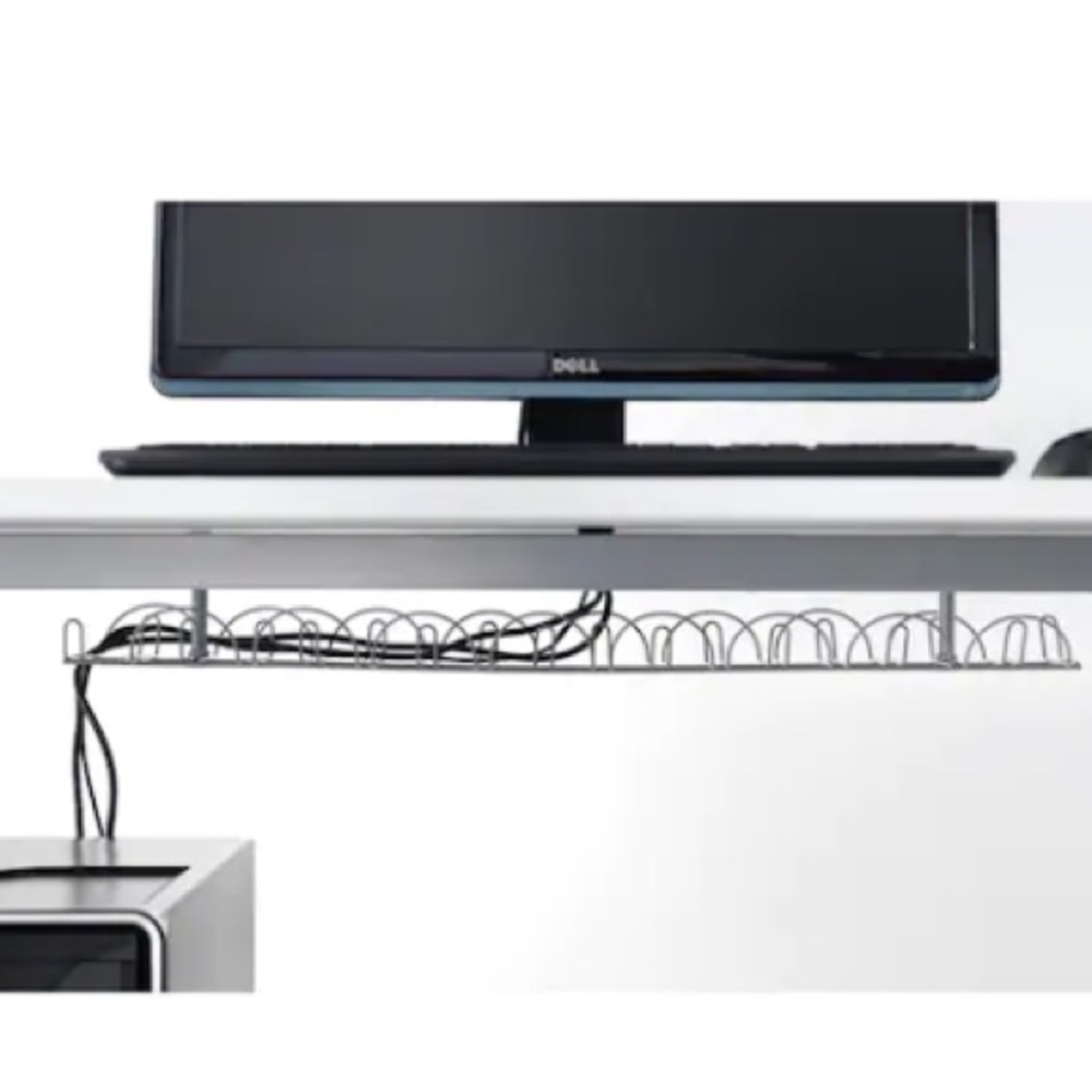 SIGNUM Cable management horizontal silver color 302.002.53